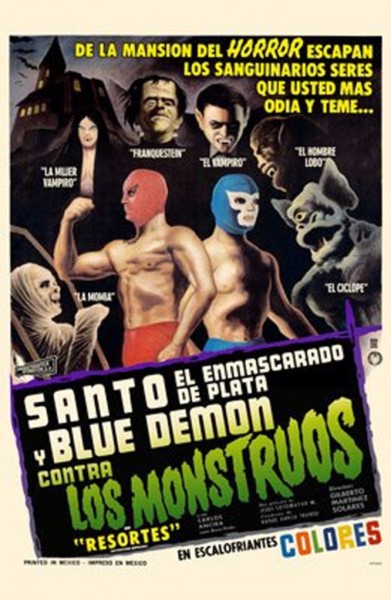 Santo y Blue Demon contra los monstruos