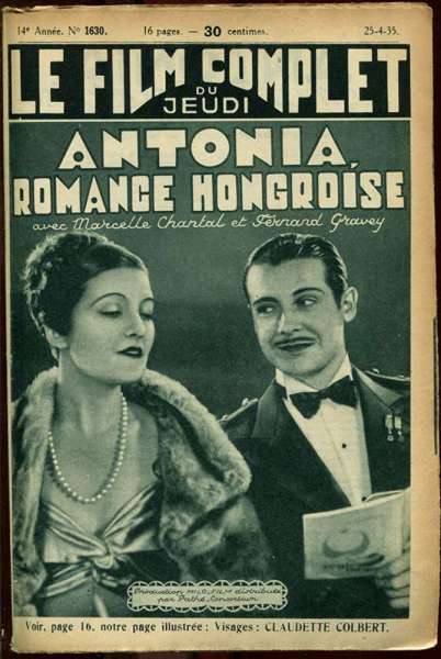 Antonia, romance hongroise