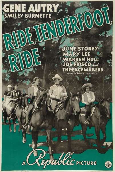 Ride, Tenderfoot, Ride