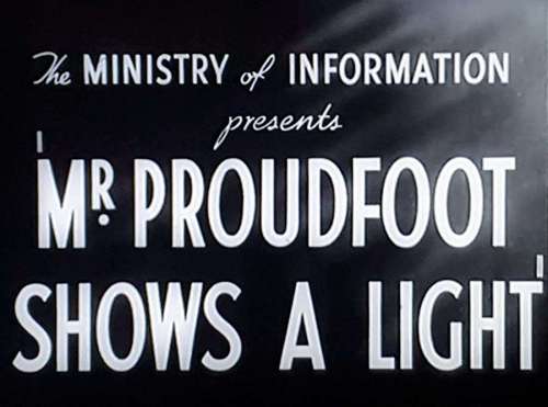 Mr. Proudfoot Shows a Light